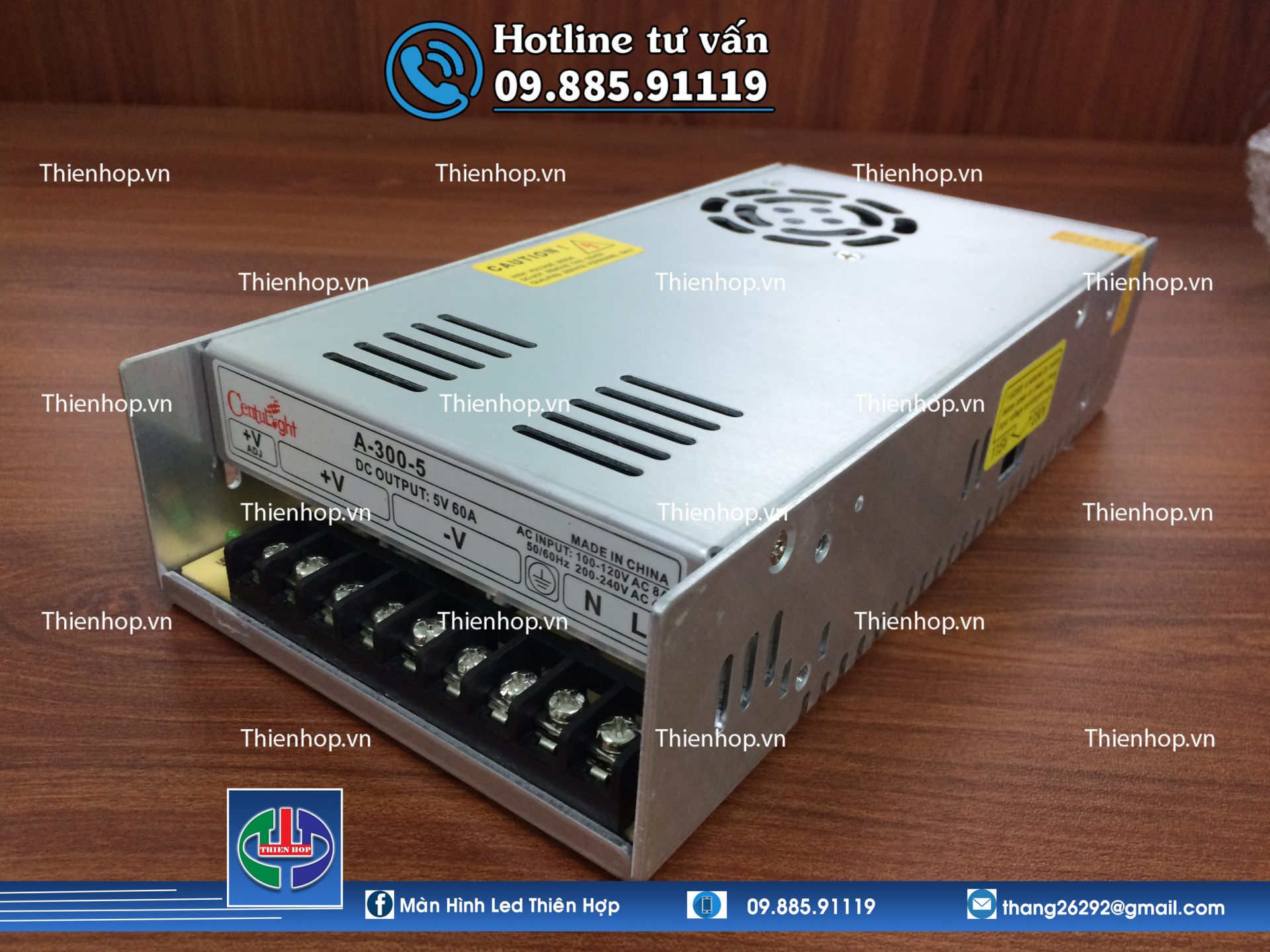 Nguồn 5V60A CENTULIGHT