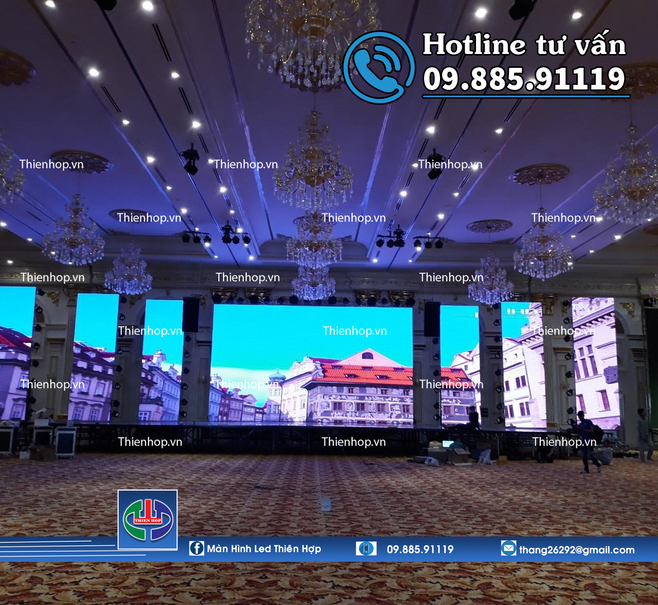 MÀN HÌNH LED P4 TRONG NHÀ