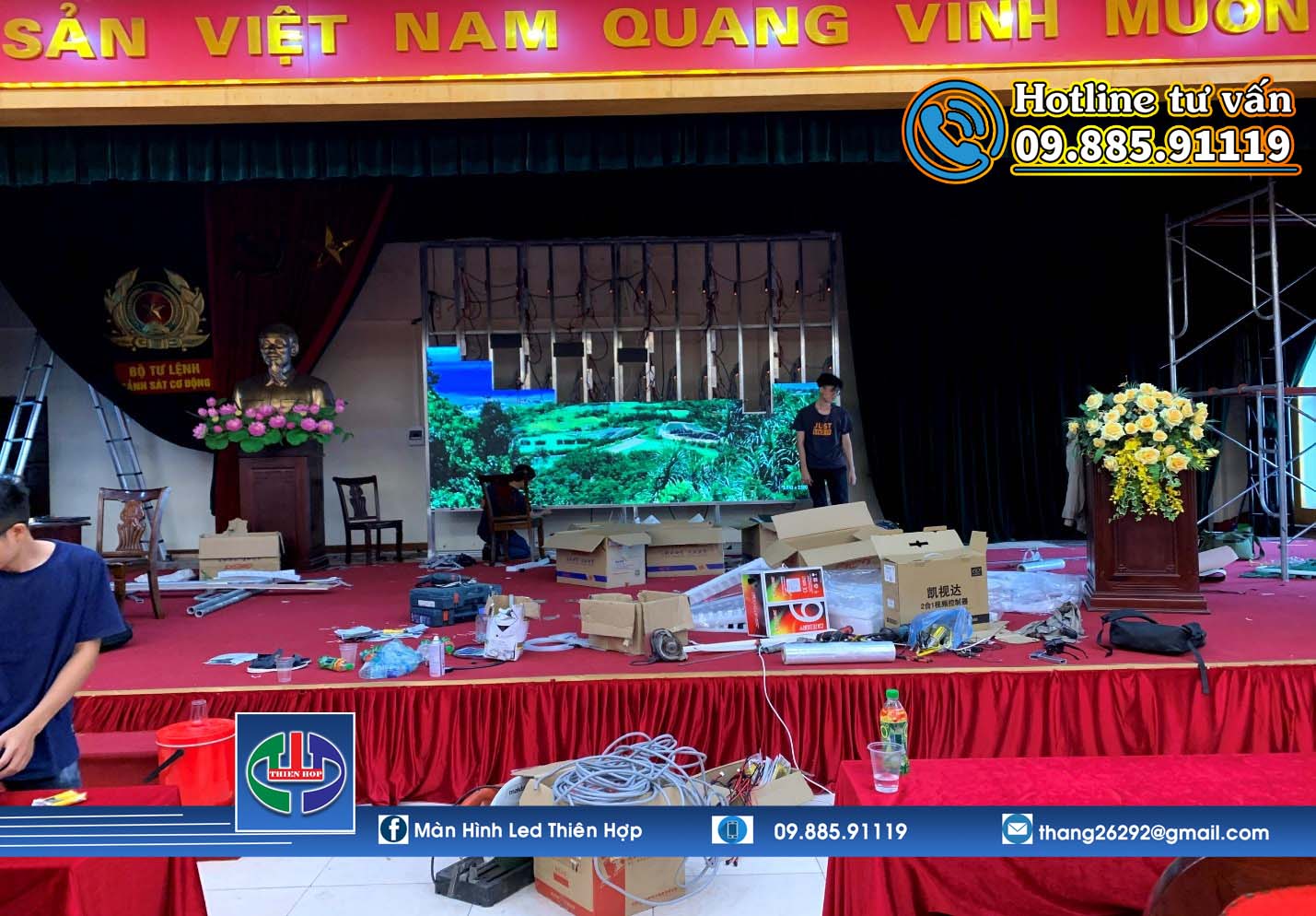 hướng dẫn setup màn hình led