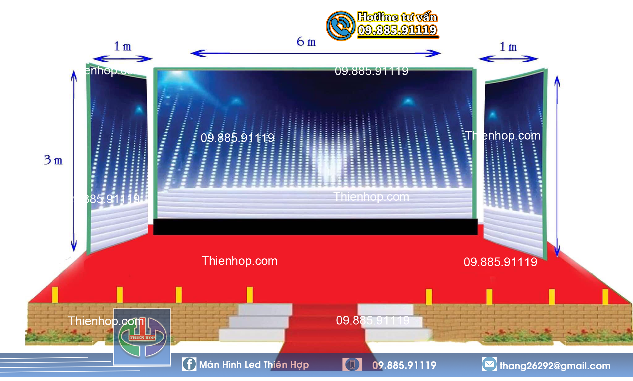MÀN HÌNH LED TRONG NHÀ