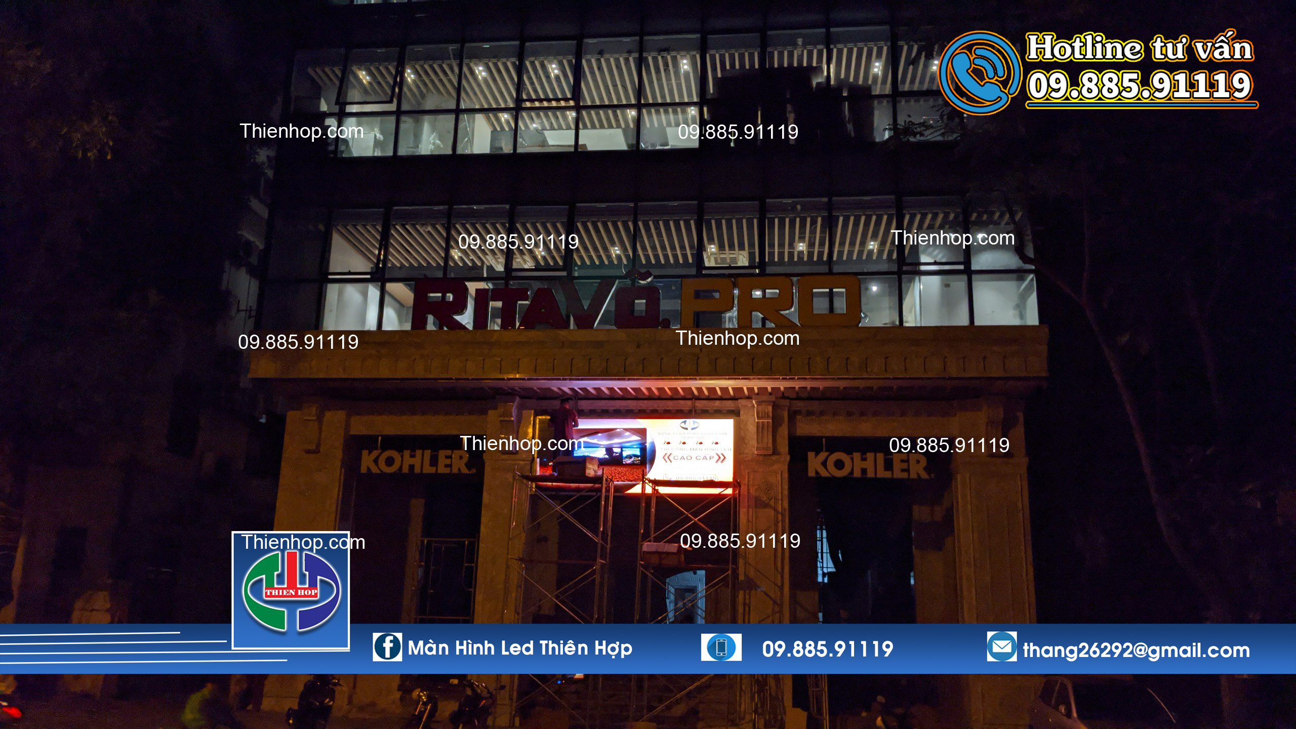 màn hình LED P4 ngoài trời