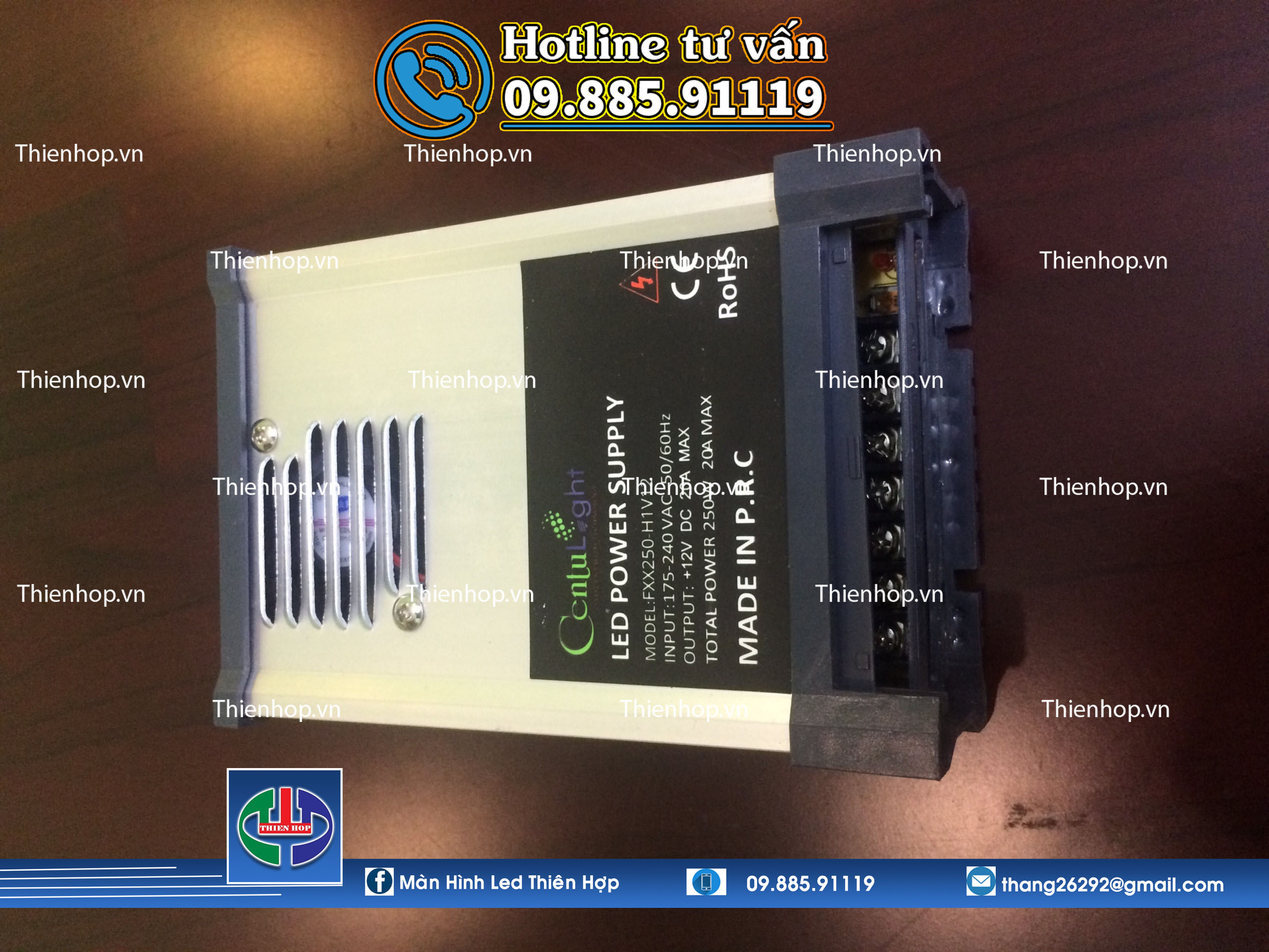 NGUỒN 12V20A CENTULIGHT (NGOÀI TRỜI)