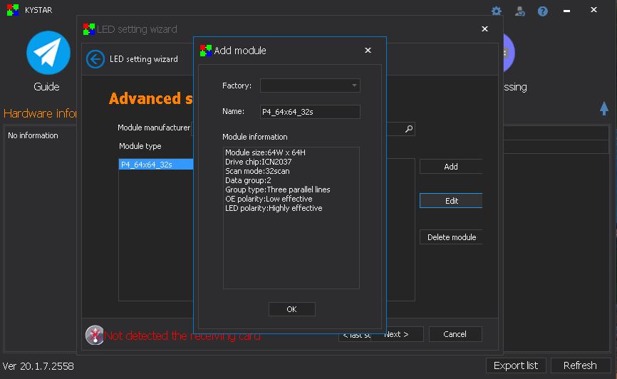 Kystar Control System 13