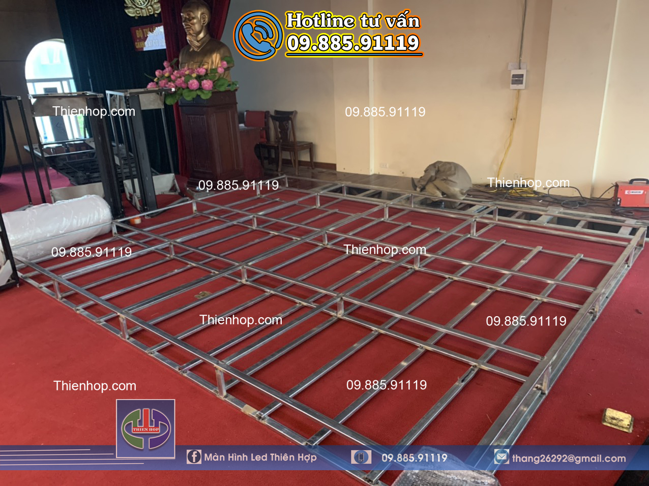 MÀN HÌNH LED P2 TRONG NHÀ